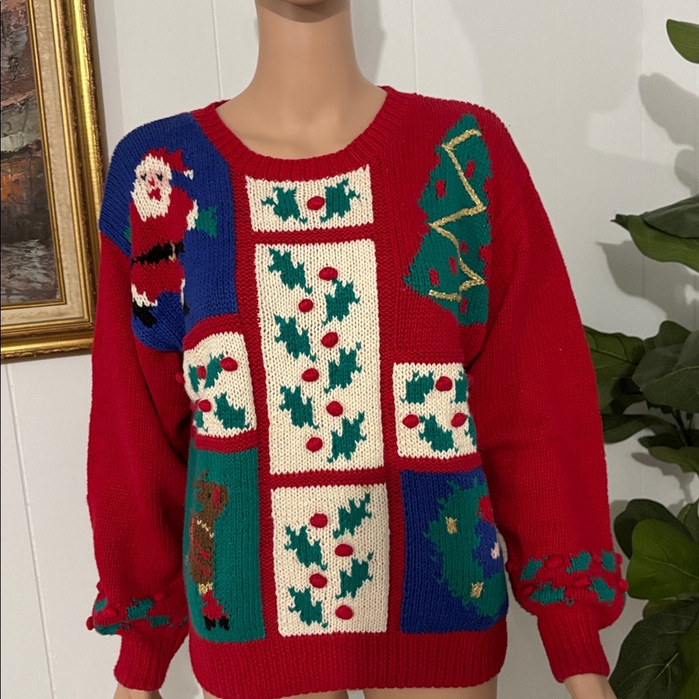 Robert Scott Ltd Christmas  
All Over Santa Memories Ugly Sweater Size S‎